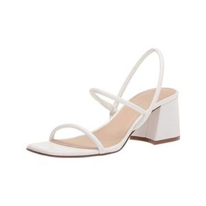 Marc Fisher Galvin Strappy Block Heel Dress Sandal Size 10 White/Ivory NEW